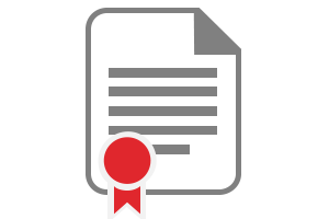 certified mortgage document icon